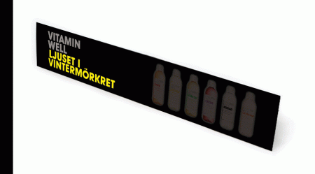 Elektronisk pappersdisplay för hyllkanter i butiker